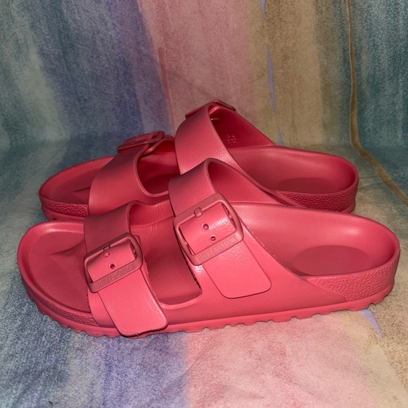 Birkenstock Shoes - Birkenstock Arizona EVA Slip On Sandals women’s size 7 pink